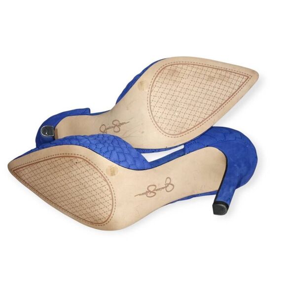 JESSICA SIMPSON COBALT BLUE CALDAS PUMPS SZ.7 EUC. - Picture 9 of 9